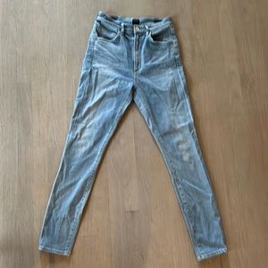 Size 26 Chrissy Uber high rise skinny jeans